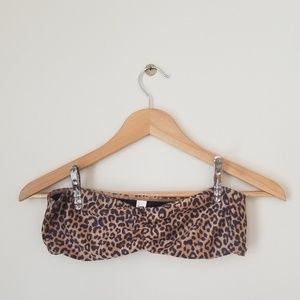 American Apparel Leopard Swim Bandeau